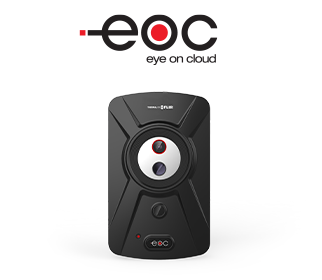 Eye on Cloud Logo with Thermal Imaging Camera