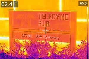 Teledyne FLIR Sign in Thermal with MSX enabled